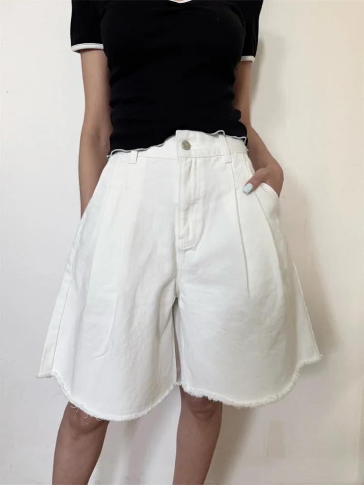 Summer Clothing Y2K - 2026年 ロパ Y2Kファッション 無地 プリーツ入り バギー
