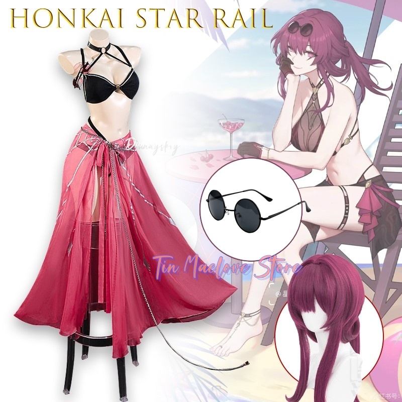 Summer Clothing Europe - カフカコスプレ衣装夏水着アニメゲーム Honkai スターレールカフカハロウィンパーティーロールプレイ服女性在庫あり
