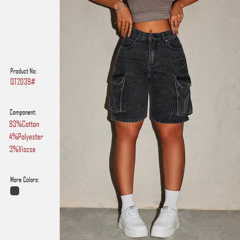 Summer Clothing Vintage - 女性のレトロデニムショートパンツ 5 ボタンミニショートパンツカジュアルヴィンテージスタイルの服女性用セクシークラブジーンズショートパンツ шорты
