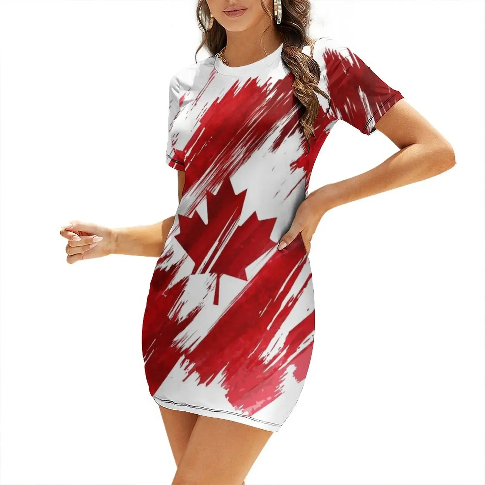 Summer Clothing Women Canada - カナダ製半袖ドレス エレガントなイブニングドレス 女性用 2026 エレガントなレディースセット 夏の婦人服