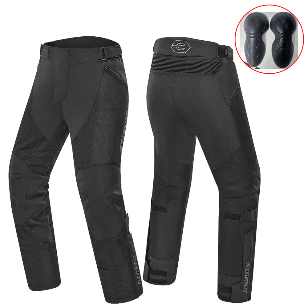Summer Clothing Motorcycle - 夏のオートバイのパンツ通気性屋外モトクロス乗馬パンツ男性防風バイク服保護具 M-3XL