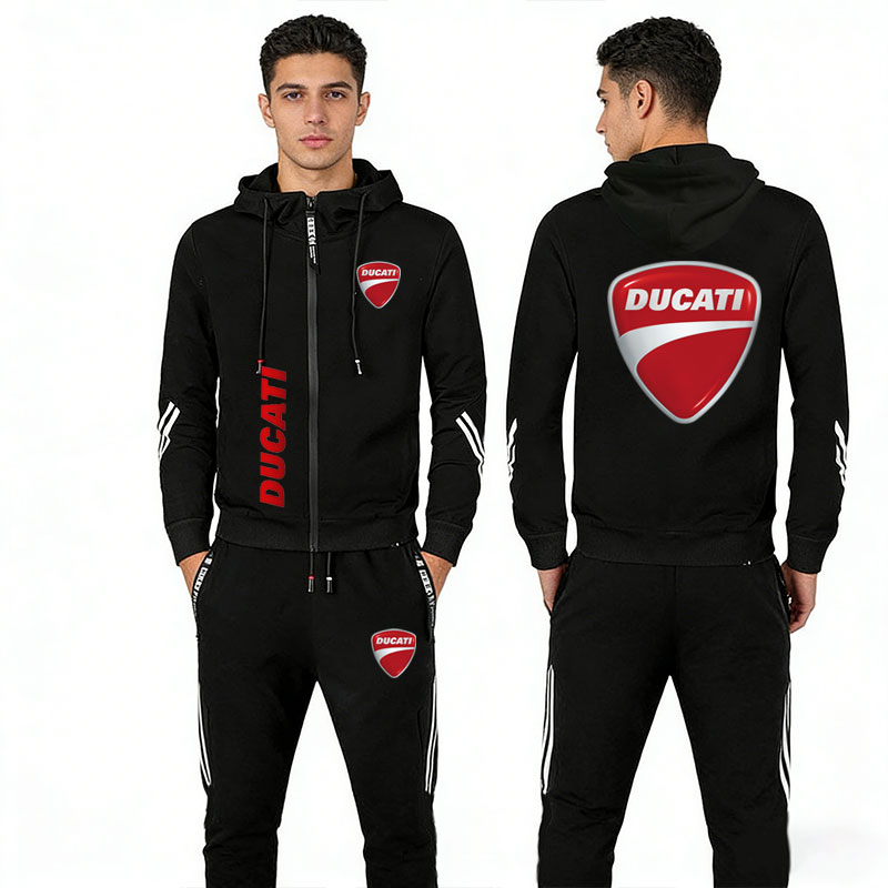 Summer Clothing Motorcycle - 2026 ホットドゥカティ春夏メンズセットブランドプリントアウトドアスポーツジッパーパーカースウェットシャツ紳士服オートバイスーツ