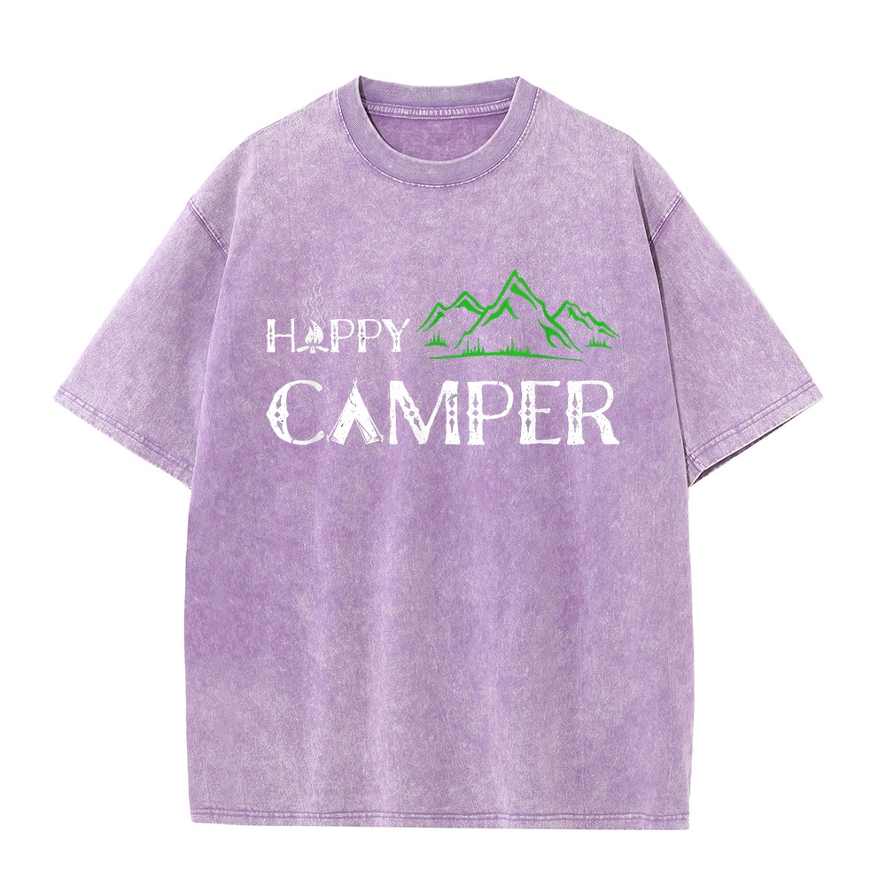 「ハッピーキャンパー」キャンプTシャツ。メンズ、レディース、 - Summer Clothing Women Canada のレビューと価格
