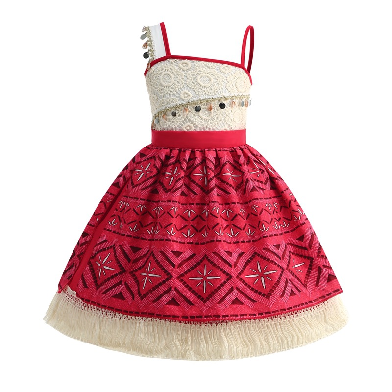 2026 ドレス女の子子供服コスプレヴァイアナプリンセスドレ - Summer Kids Clothing のレビューと価格
