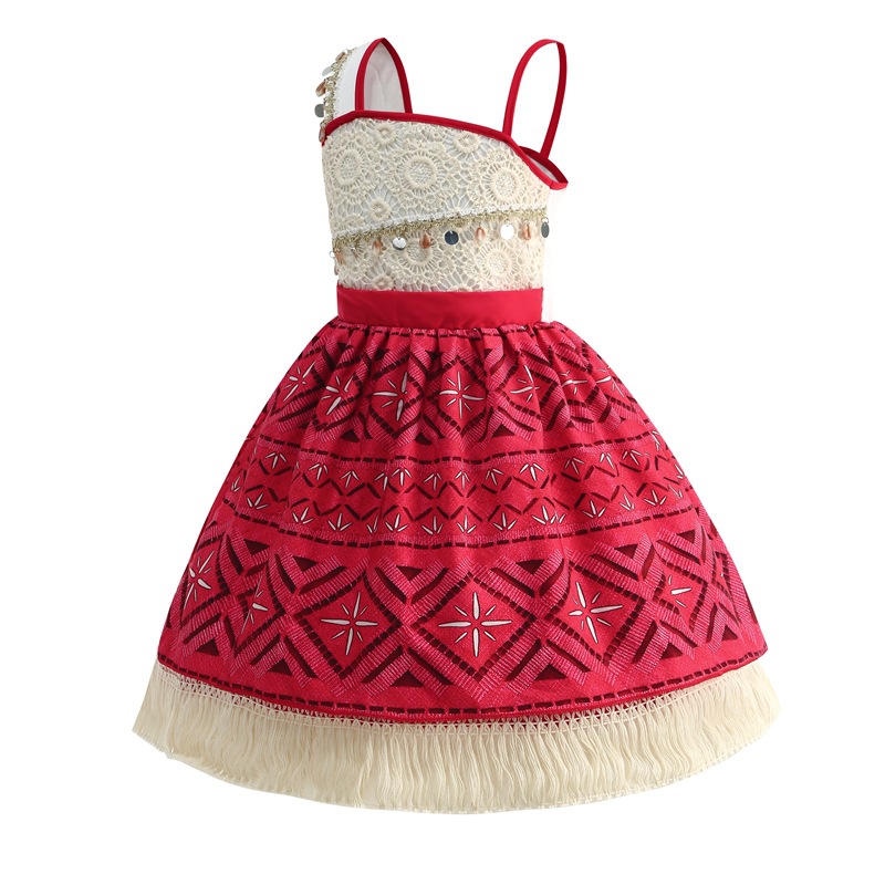 2026 ドレス女の子子供服コスプレヴァイアナプリンセスドレ - Summer Kids Clothing のレビューと価格