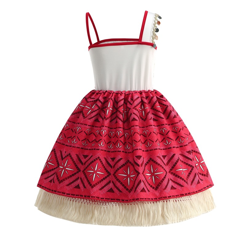 2026 ドレス女の子子供服コスプレヴァイアナプリンセスドレ - Summer Kids Clothing のレビューと価格