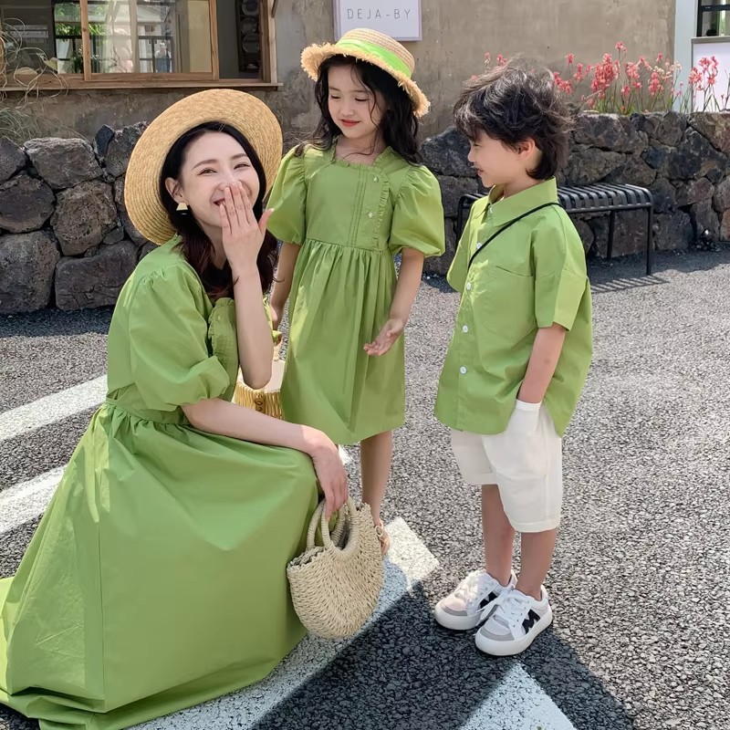 家族お揃い服ママ娘ドレスお父さんと息子セット韓国女性ドレス母 - Summer Dresses Yours Clothing のレビューと価格