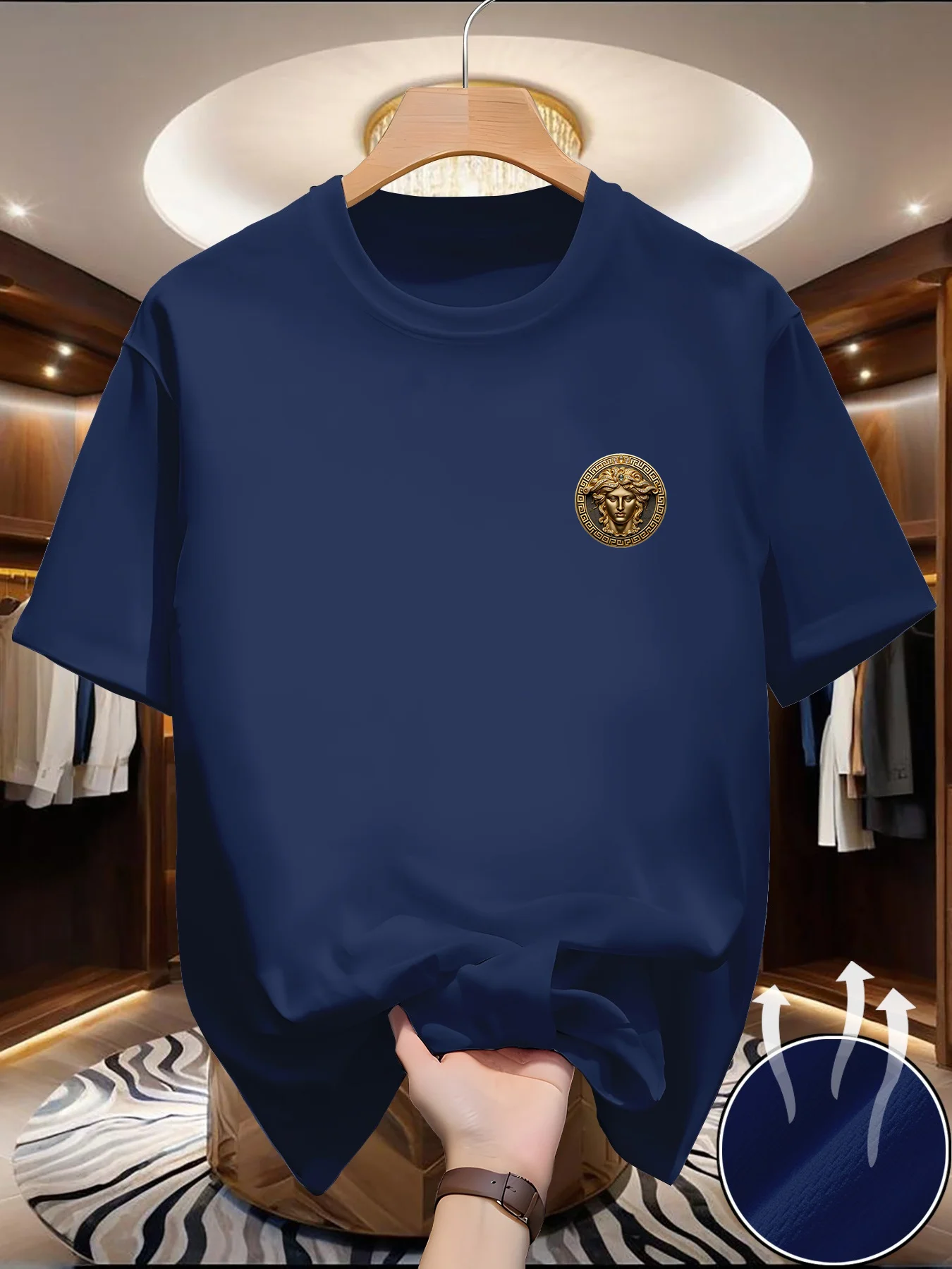 メンズジュエリーガールプリント Tシャツ夏アウトドアカジュア - Summer Clothing Europe のレビューと価格
