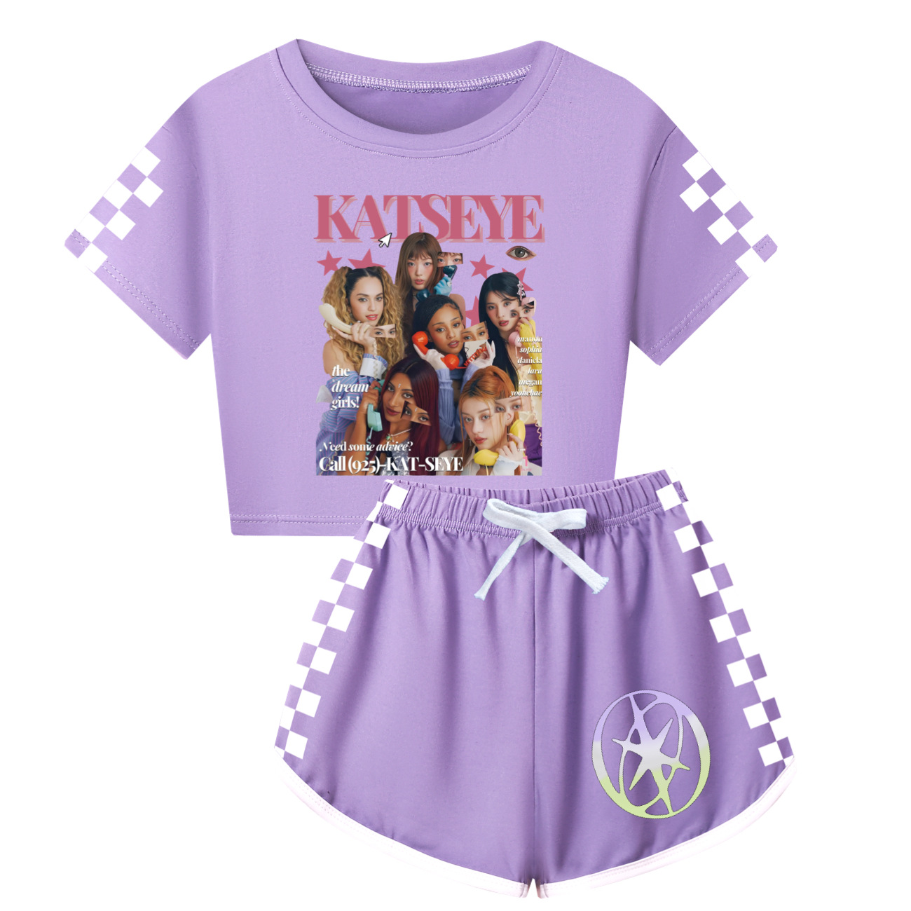 KATSEYE 服女の赤ちゃん半袖トップス + ショーツ 2 - Summer Clothing Boutiques のレビューと価格