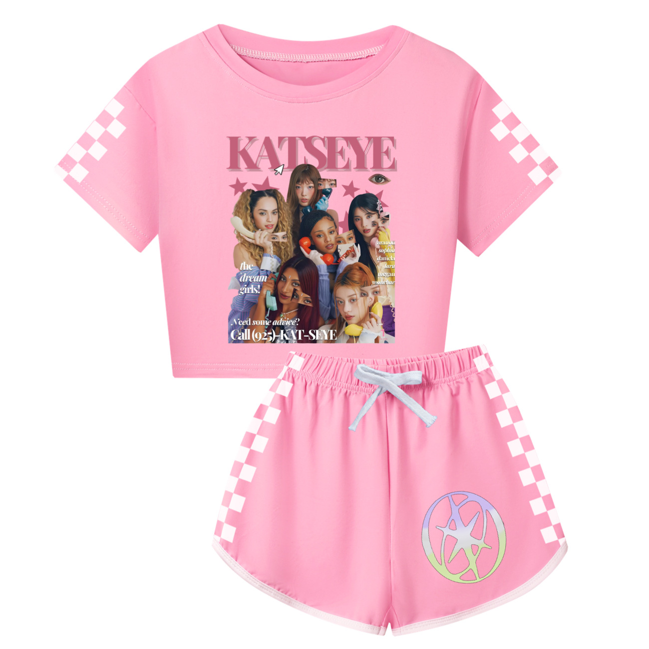 KATSEYE 服女の赤ちゃん半袖トップス + ショーツ 2 - Summer Clothing Boutiques のレビューと価格