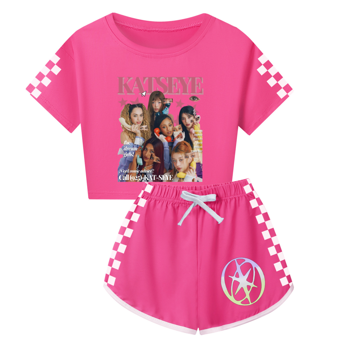 KATSEYE 服女の赤ちゃん半袖トップス + ショーツ 2 - Summer Clothing Boutiques のレビューと価格