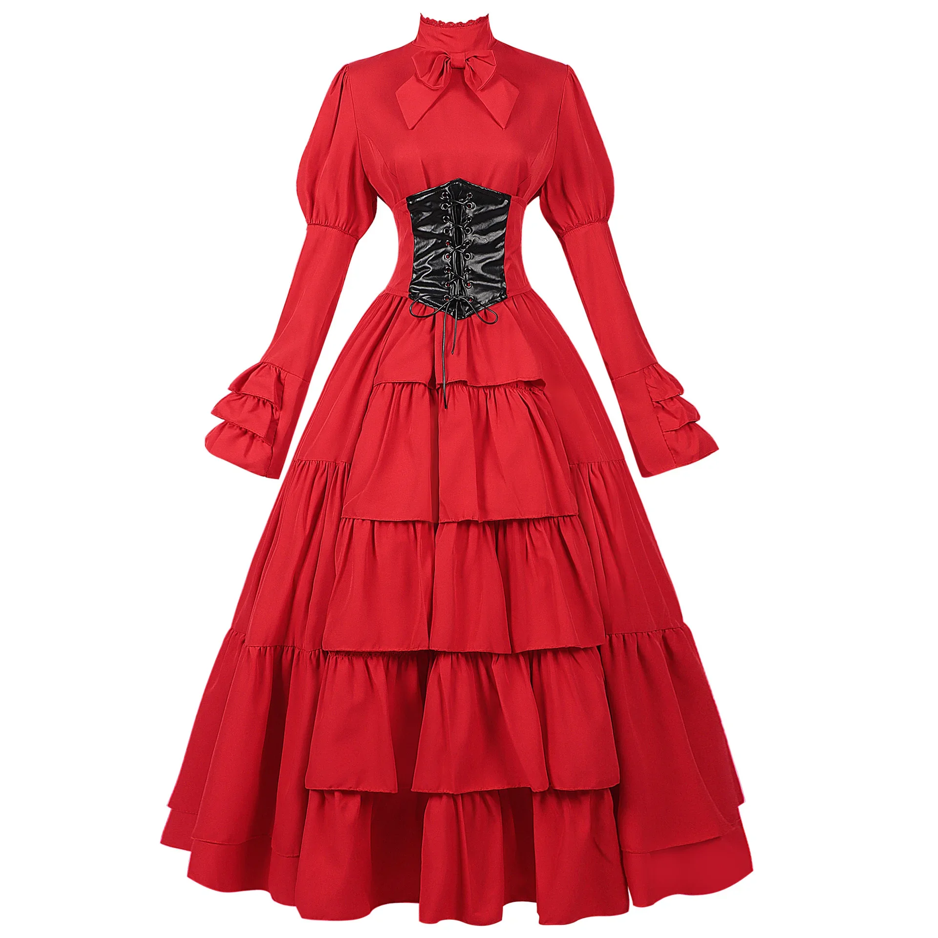 女性ハロウィンコスプレ衣装パフォーマンス衣装ビクトリア朝の宮 - Summer Renaissance Clothing のレビューと価格