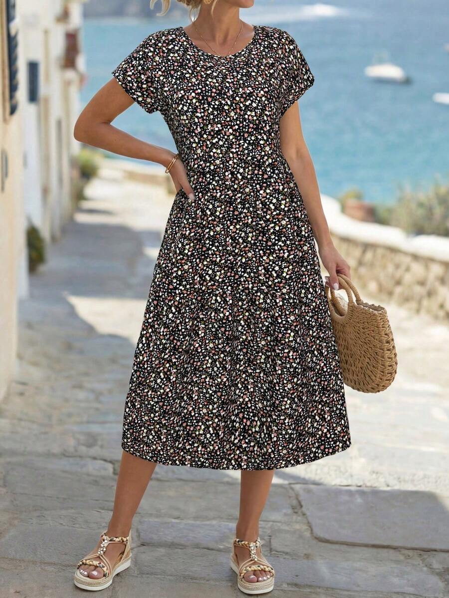 Faunlyn レディース カジュアル ディスティー フロー - Sundress Midi Floral のレビューと価格