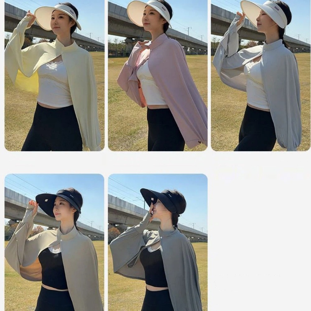 夏の新しい女性用 UV 保護服妖精のような多用途の肩型ポンチ - Summer Clothing Drive のレビューと価格