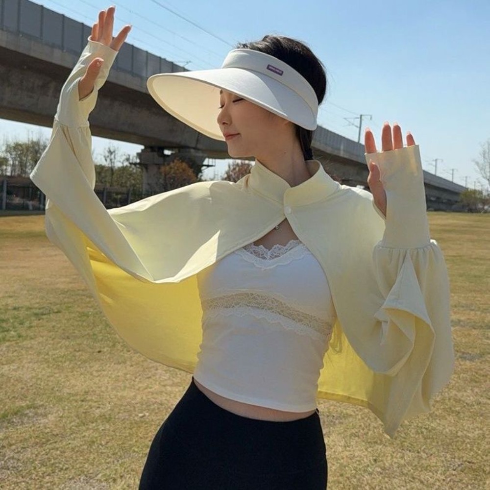 夏の新しい女性用 UV 保護服妖精のような多用途の肩型ポンチ - Summer Clothing Drive のレビューと価格