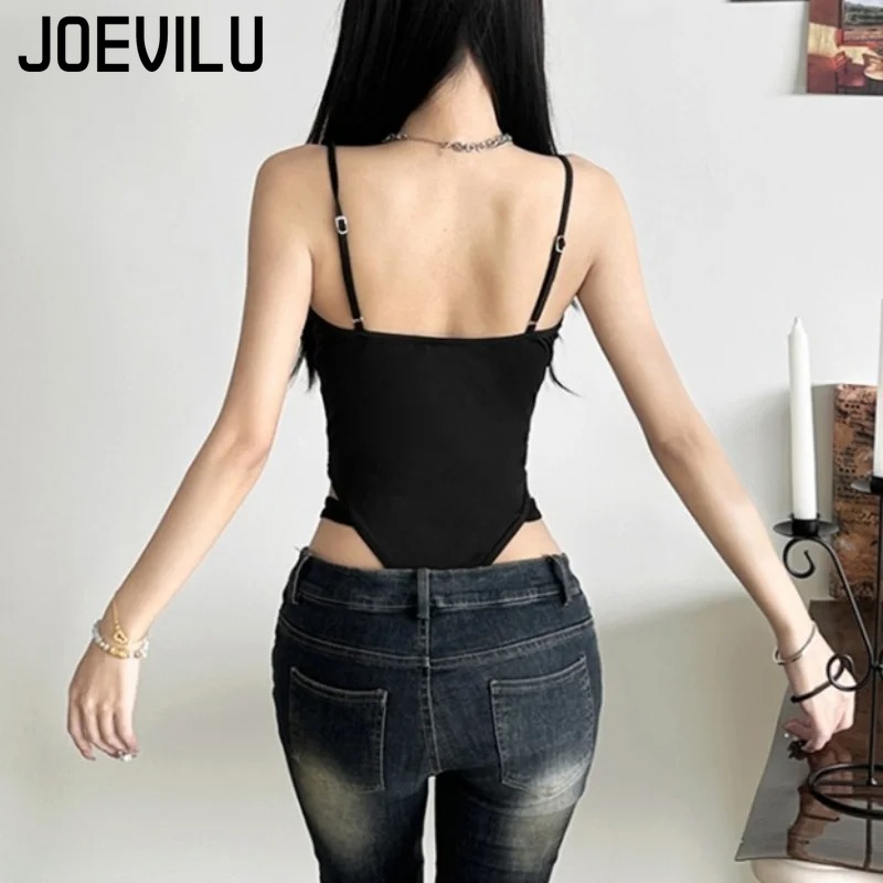 Y2K ブラックボディスーツ女性中空アウトセクシーなノースリ - Summer Clothing Model のレビューと価格