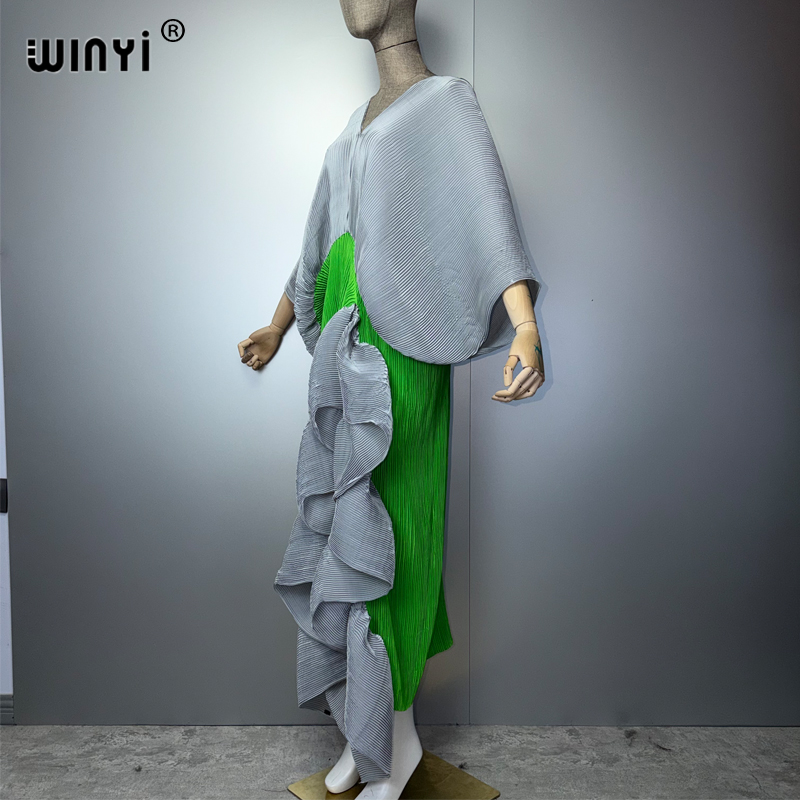 WINYI 新しいプリーツスリムハイフォークドレス女性用ファ - Summer Clothing H&M のレビューと価格