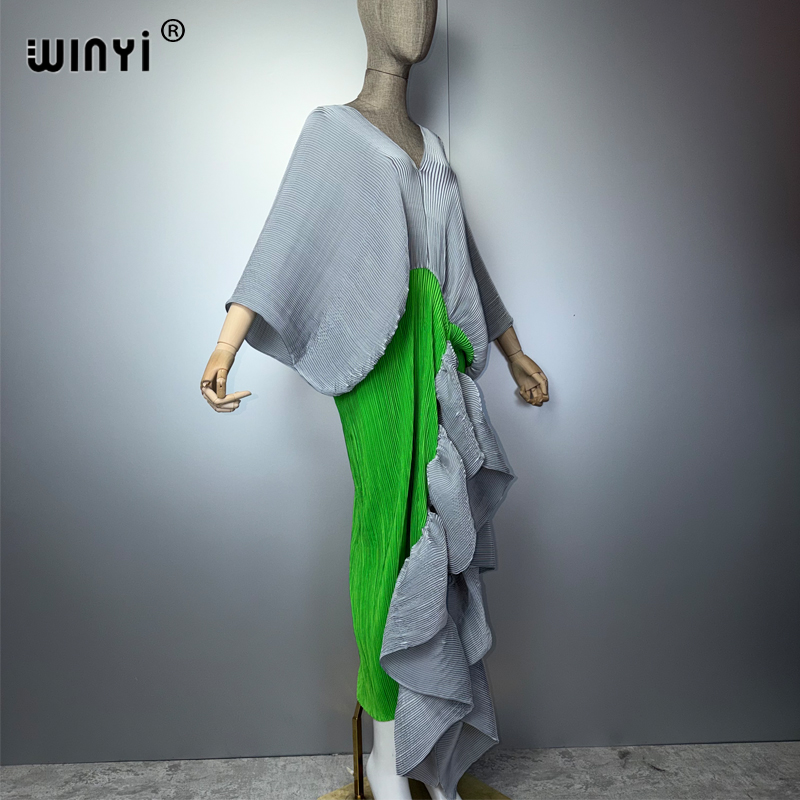 WINYI 新しいプリーツスリムハイフォークドレス女性用ファ - Summer Clothing H&M のレビューと価格