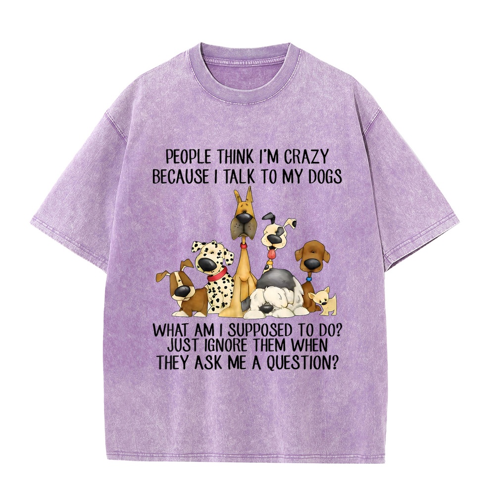 「犬と話すから、みんな私を変人だと思っている」Tシャツ、メン - Summer Clothing Staples のレビューと価格