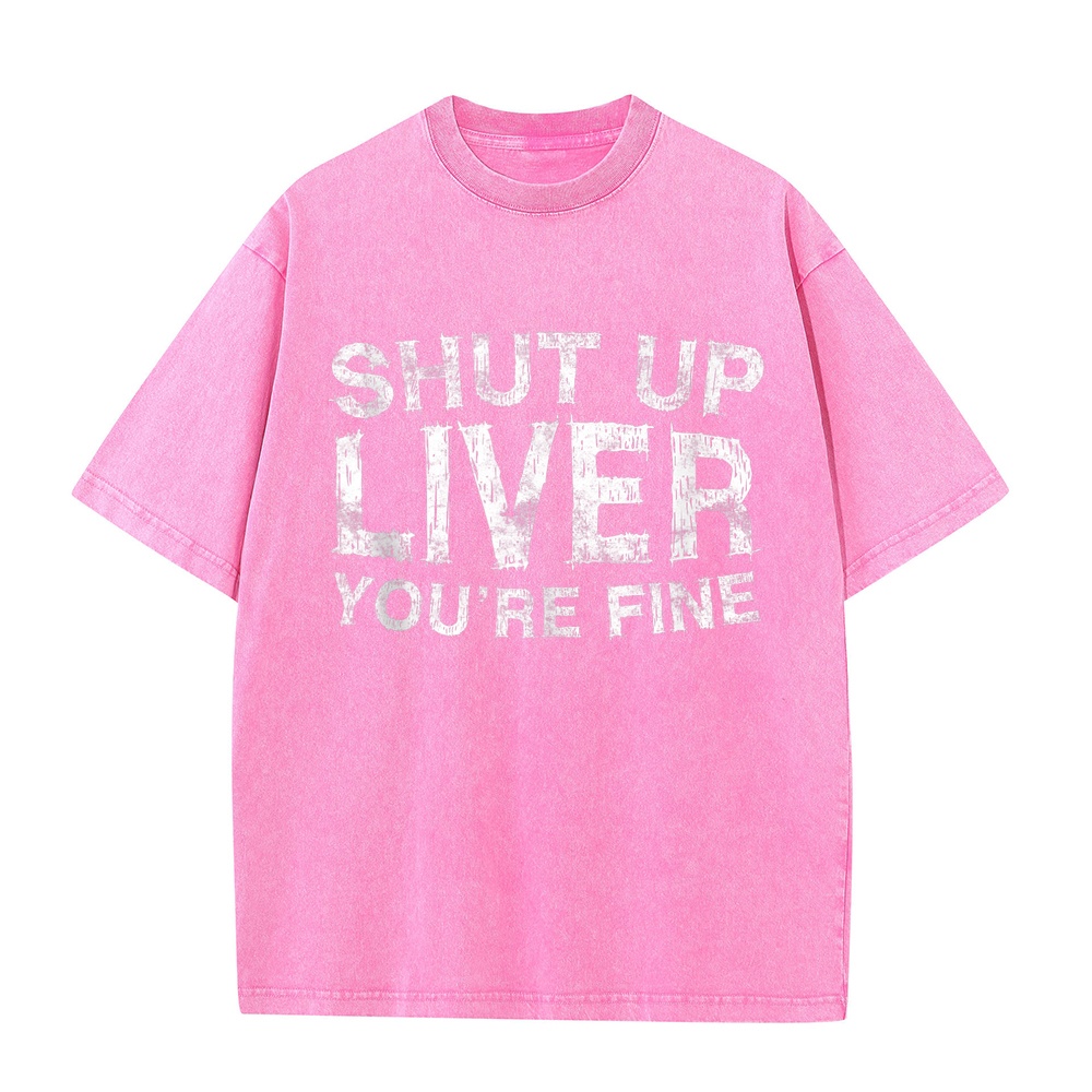黙れ、肝臓、大丈夫だよ Tシャツ ドリンクギフトシャツ T  - Summer Clothing Staples のレビューと価格
