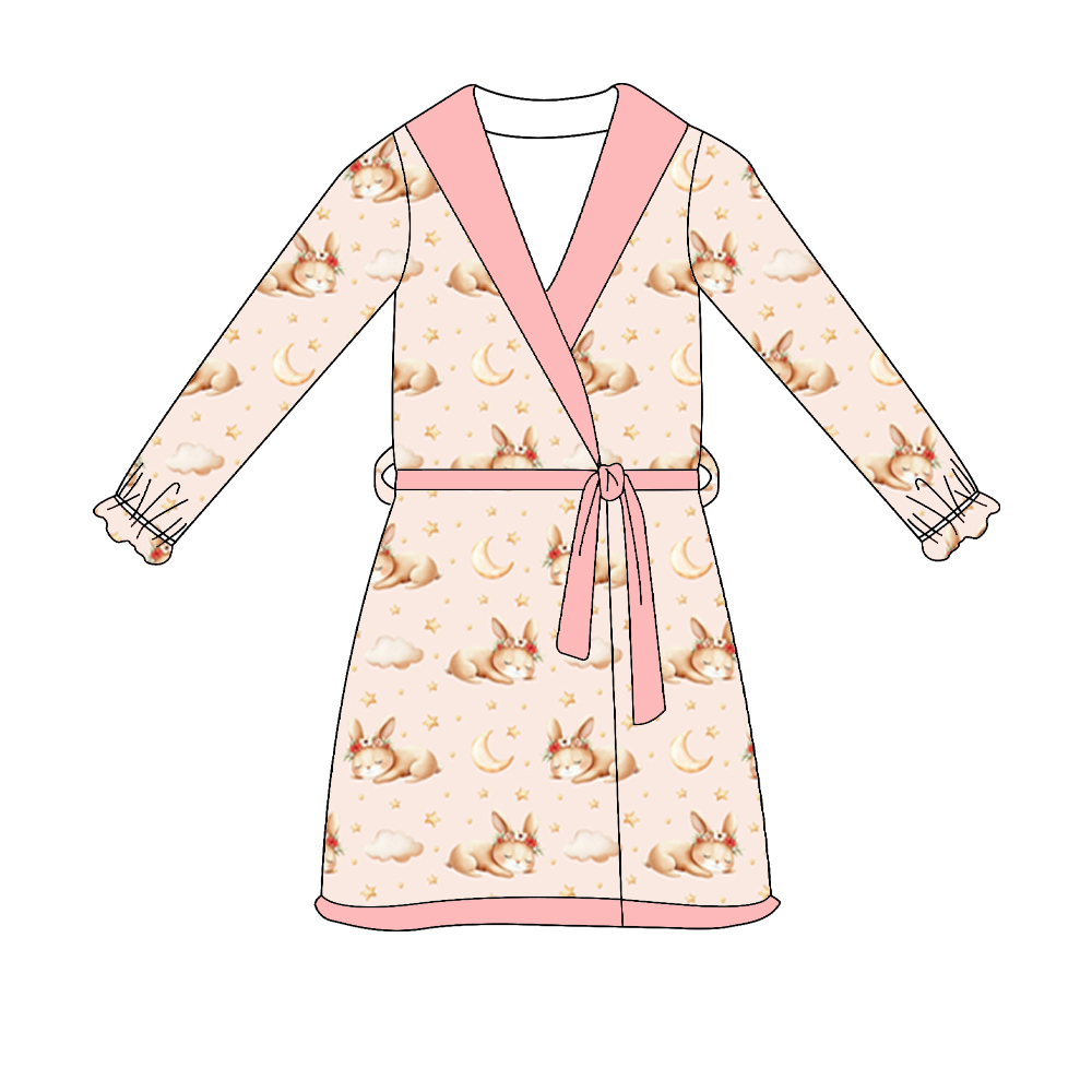 新しい子供服 イースターバニープリントの長袖ナイトガウン カ - Summer Clothing Boutiques のレビューと価格