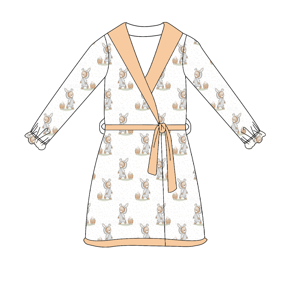 新しい子供服 イースターバニープリントの長袖ナイトガウン カ - Summer Clothing Boutiques のレビューと価格