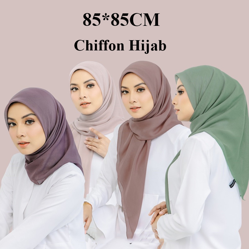 女性用シルクシフォンヒジャーブ,イスラム教徒のヘッドギア,正 - Summer Clothing Hijab のレビューと価格