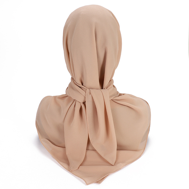 女性用シルクシフォンヒジャーブ,イスラム教徒のヘッドギア,正 - Summer Clothing Hijab のレビューと価格