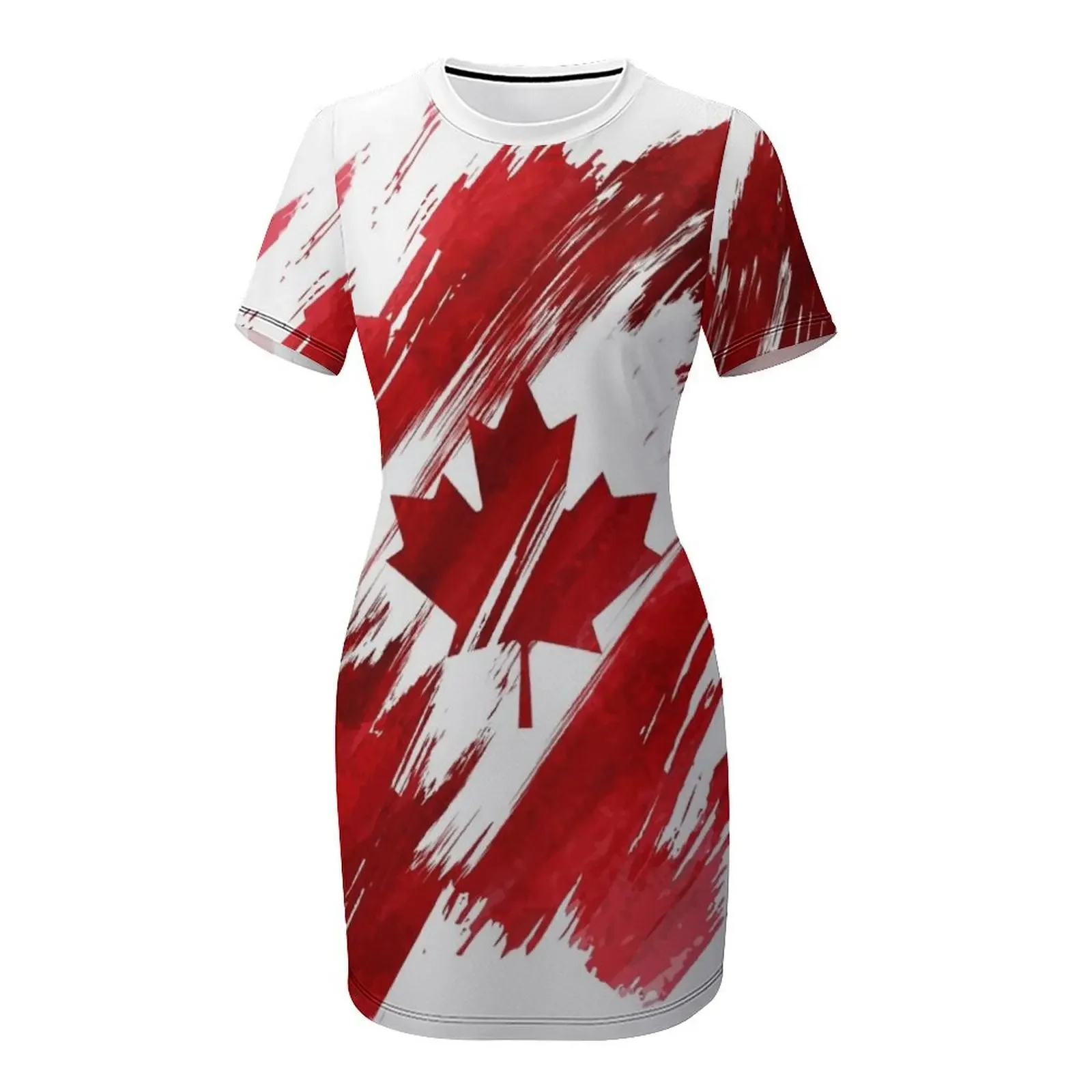 カナダ製半袖ドレス エレガントなイブニングドレス 女性用 2 - Summer Clothing Women Canada のレビューと価格