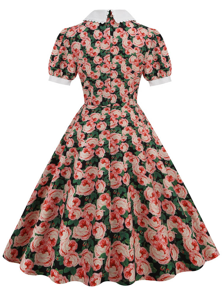 S〜3xl-女性のための花柄の正午のドレス,エレガントなイブ - Sundress Midi Floral のレビューと価格