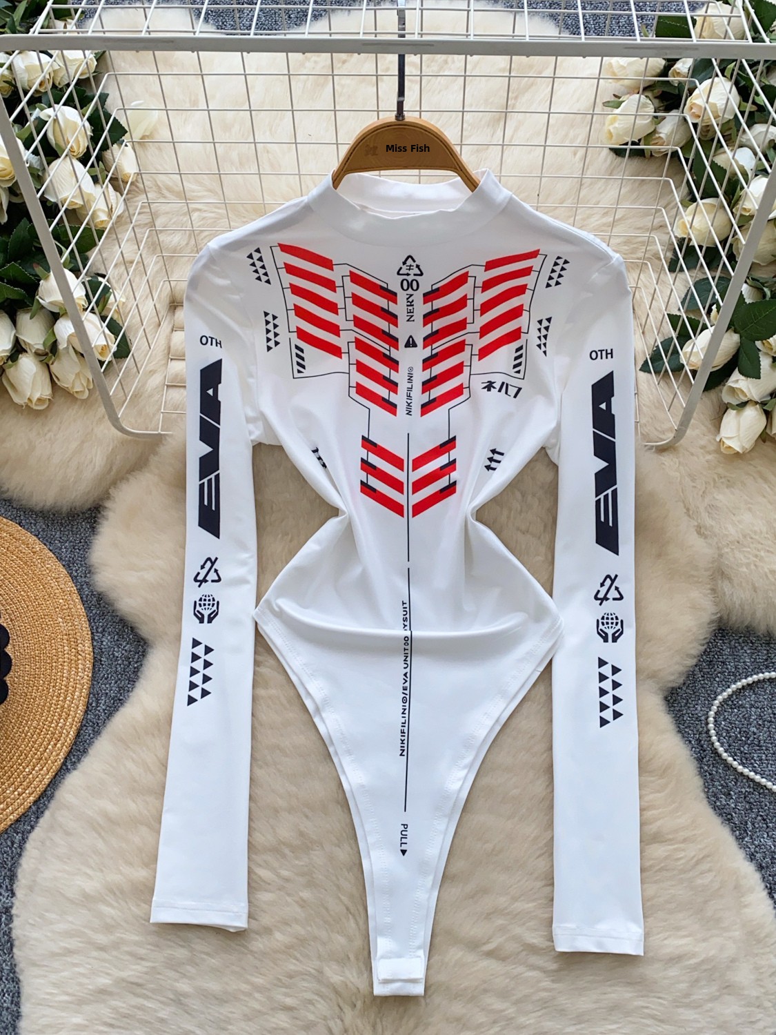 スパイシーガールオートバイスーツ長袖ハーフハイカラーワンピー - Summer Clothing Motorcycle のレビューと価格