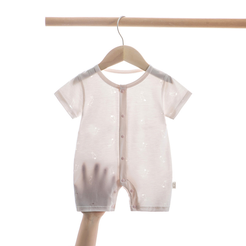 夏のベビー服 さわやかなベビージャンプスーツ 超薄型で柔らか - Summer Clothing Europe のレビューと価格