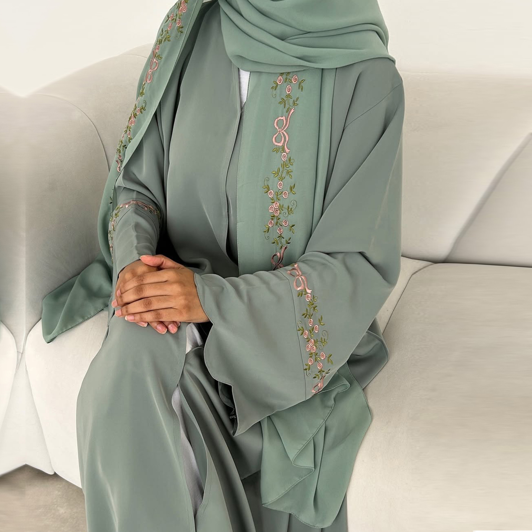 ドバイアバヤメーカー イスラム服 アバヤ レディースドレス  - Summer Clothing Hijab のレビューと価格