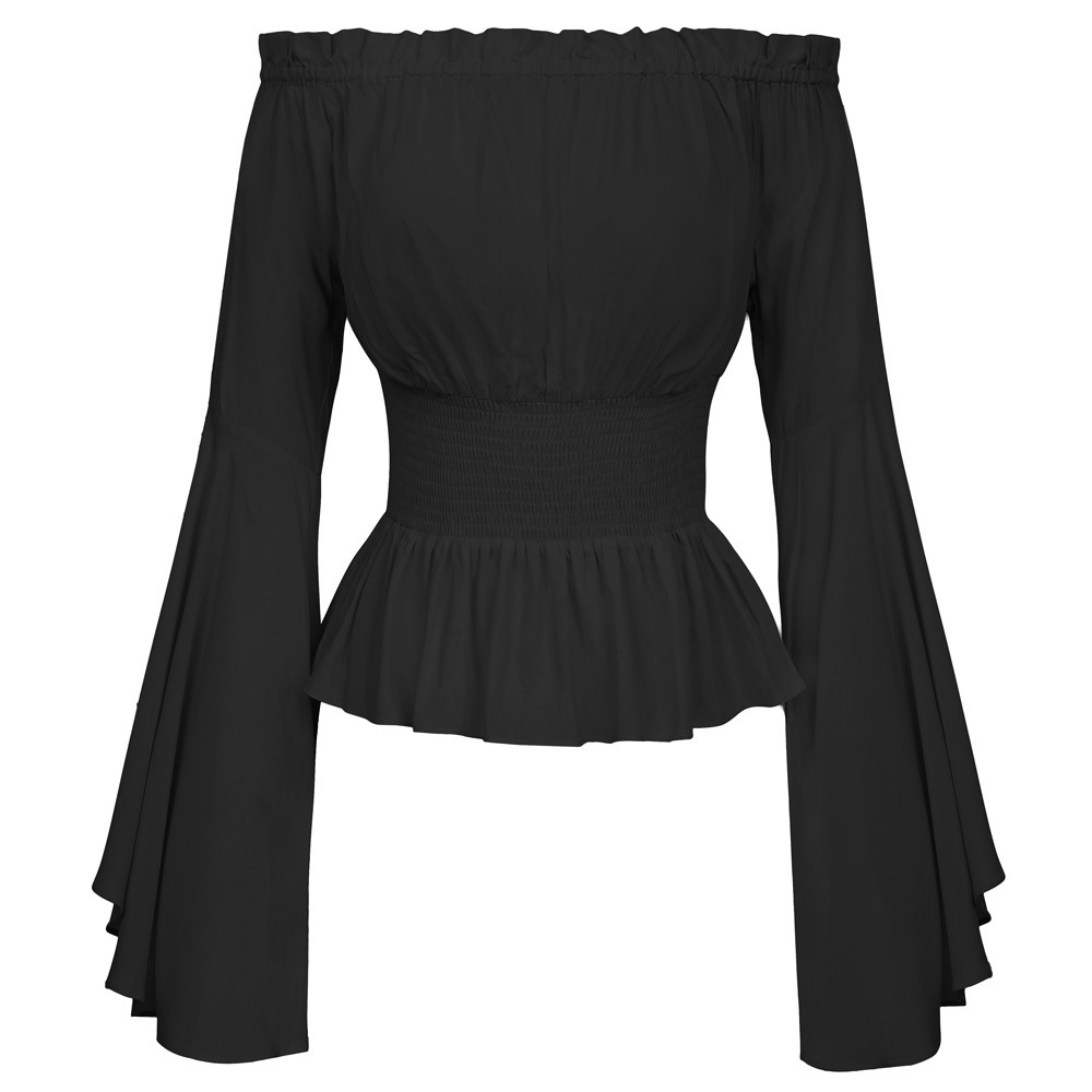 ゴススリムシャツフレア長袖女性のルネッサンス中世ブラウス服ブ - Summer Renaissance Clothing のレビューと価格