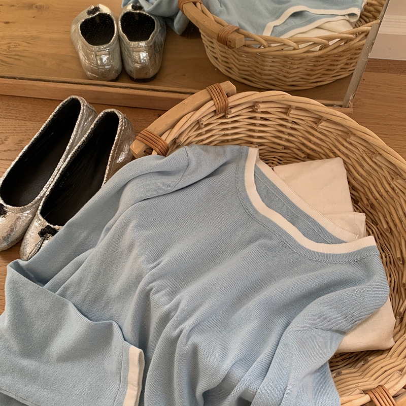100%コットン製 レディース Oネック カラーブロック 長 - Summer Clothing Styles のレビューと価格