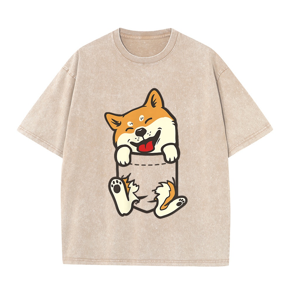 ポケット柴犬の足 かわいい犬 アキタ犬 愛犬家 ギフト Tシ - Summer Clothing Staples のレビューと価格