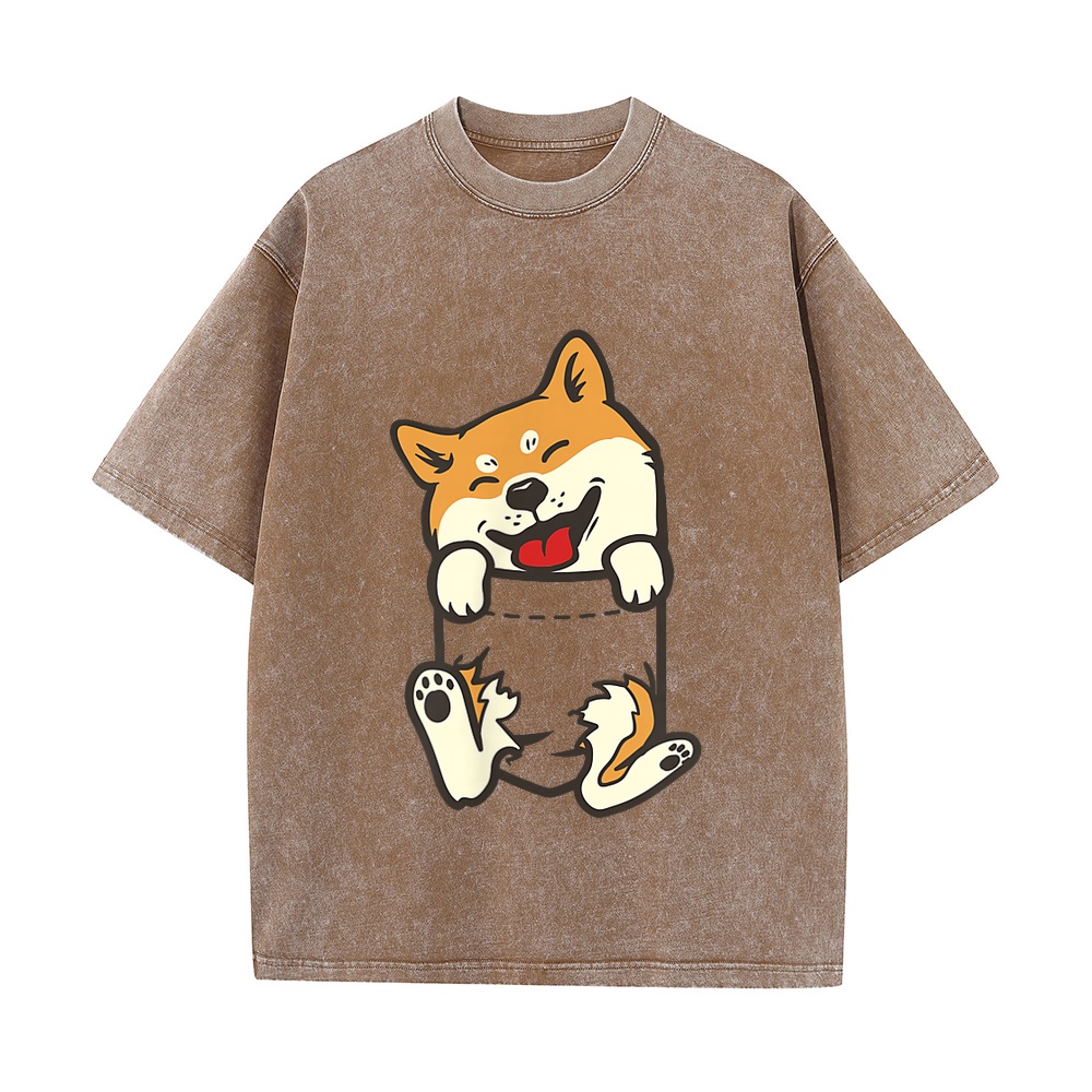 ポケット柴犬の足 かわいい犬 アキタ犬 愛犬家 ギフト Tシ - Summer Clothing Staples のレビューと価格
