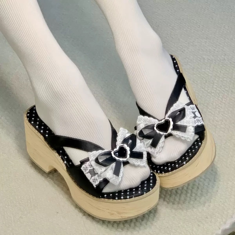 スイートボウ木目調厚底プラットフォームスリッパ女性用夏和風快 - Summer Clothing Styles のレビューと価格
