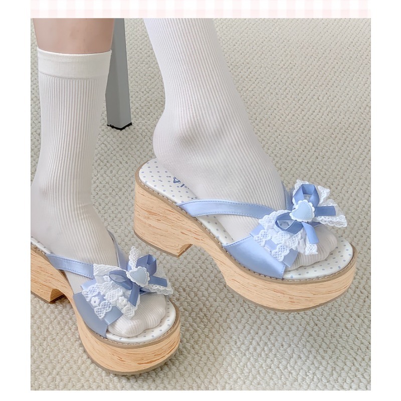 スイートボウ木目調厚底プラットフォームスリッパ女性用夏和風快 - Summer Clothing Styles のレビューと価格