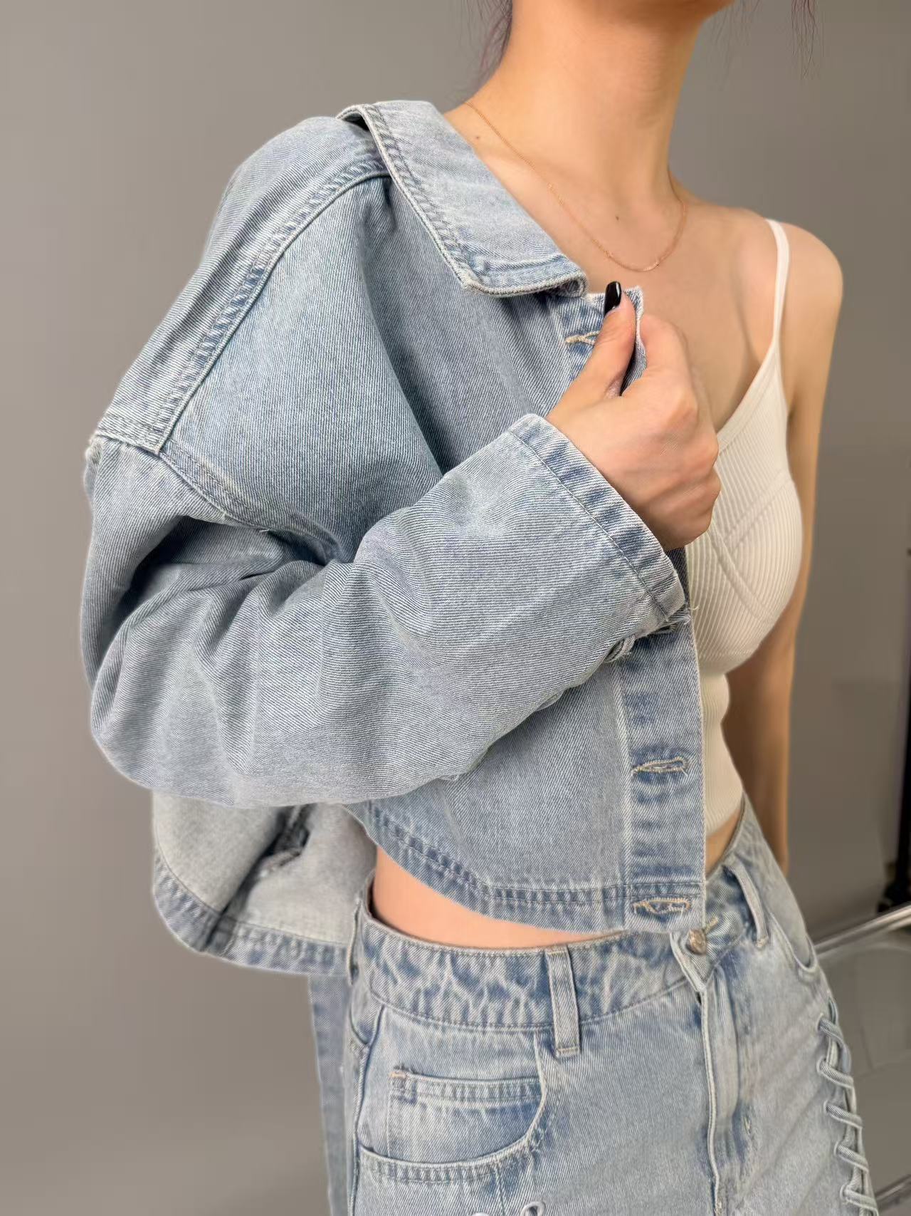 2025 韓国和風マルチ要素デザイン高品質衣類東大門韓国デニ - Summer Clothing Office のレビューと価格