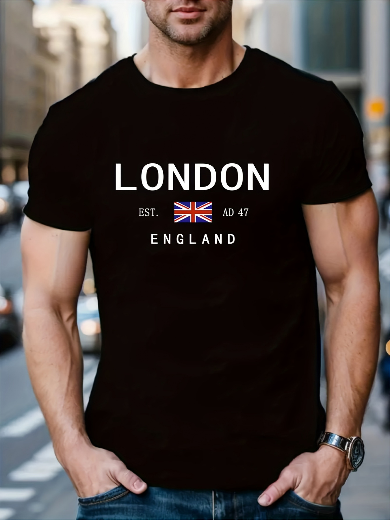ロンドンイングランドプリント男性女性 Tシャツスポーツストリ - Summer Clothing London のレビューと価格