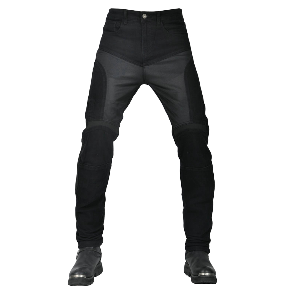 メンズモーターサイクルメッシュパンツ,ブラック,レトロスリム - Summer Clothing Motorcycle のレビューと価格