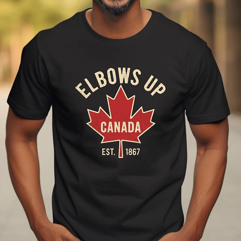 エルボーズアップカナダ Tシャツ男性女性のための夏カジュアル - Summer Clothing Women Canada のレビューと価格