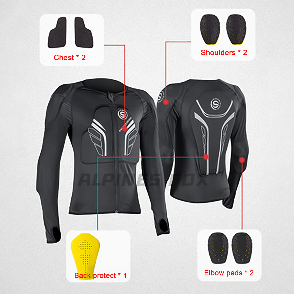 オートバイソフトアーマー夏通気性モトクロス保護服男性女性スキ - Summer Clothing Motorcycle のレビューと価格