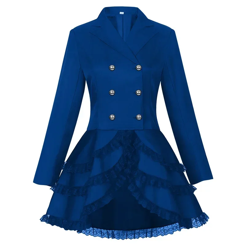 女性ゴシックドレスレースパフォーマンス衣装ヴィンテージ長袖ス - Summer Renaissance Clothing のレビューと価格
