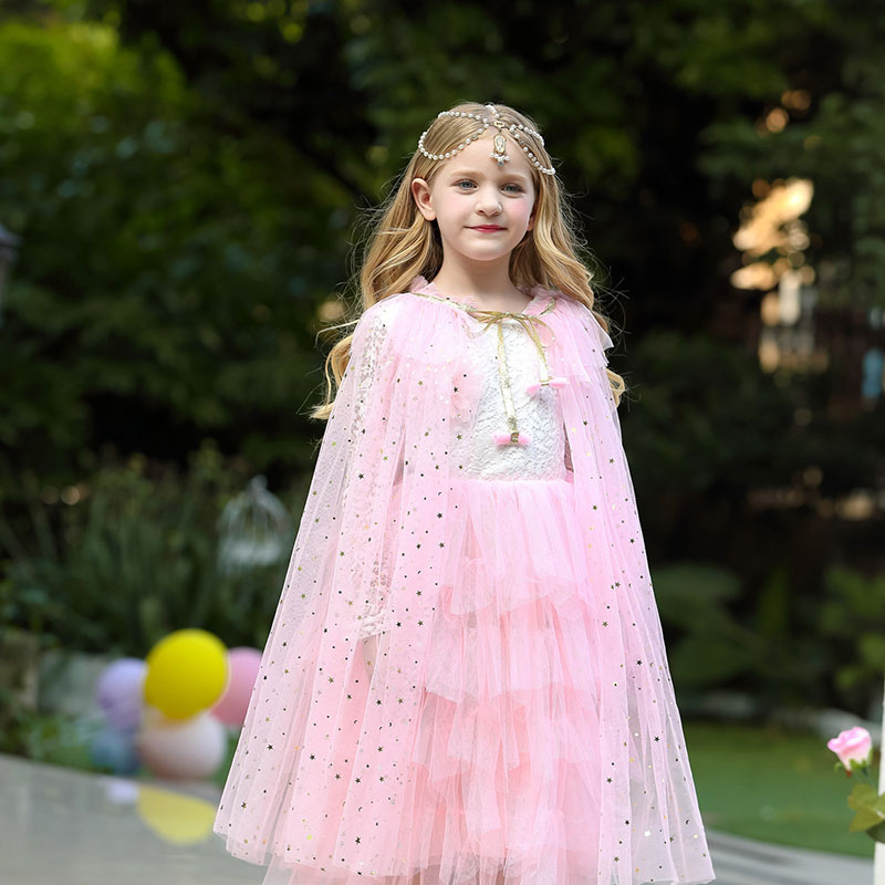 女の子プリンセスケープ子供衣装マント子供オーロララプンツェル - Summer Kids Clothing のレビューと価格