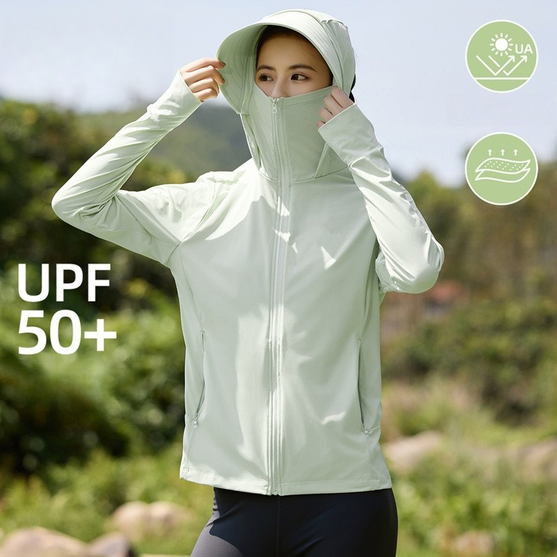 夏用アイスシルクオリジナル糸日焼け止め服、女性用取り外し可能 - Summer Clothing Yarn のレビューと価格