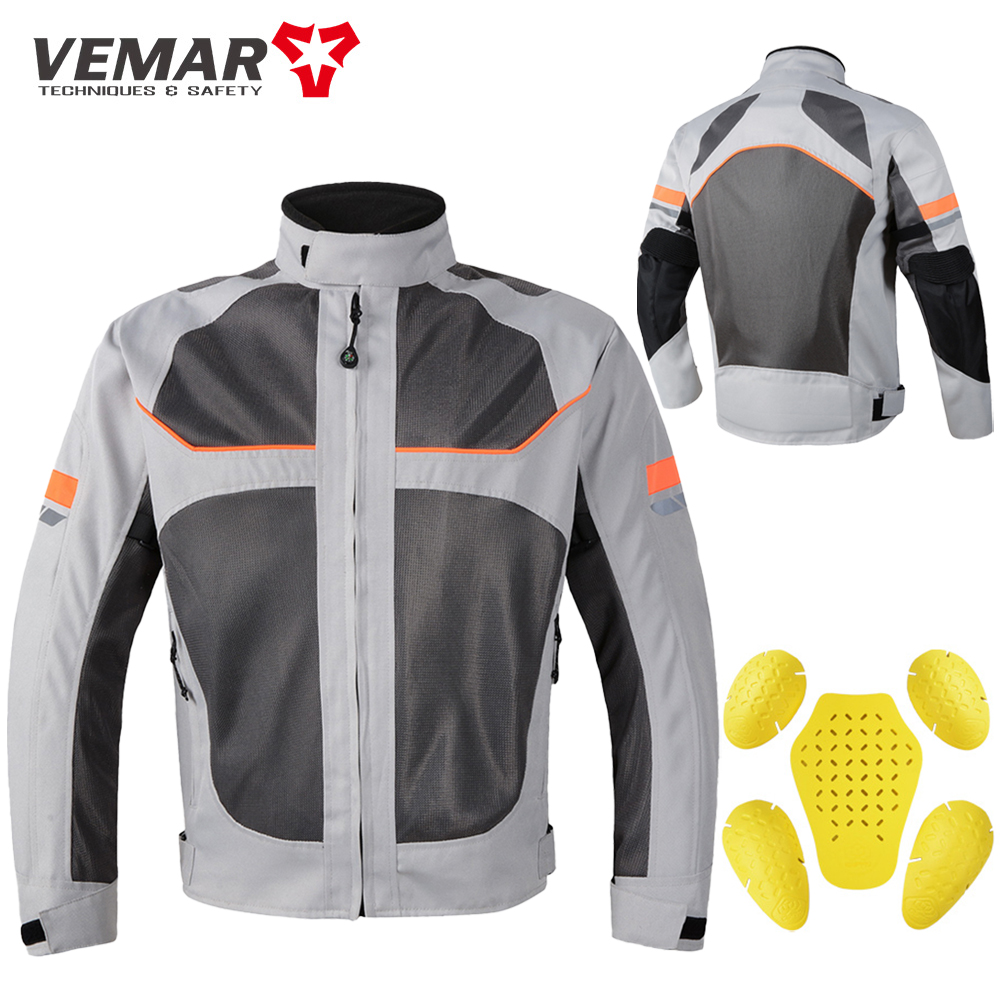 男性用反射オートバイジャケット,モトクロスジャケット,オート - Summer Clothing Motorcycle のレビューと価格