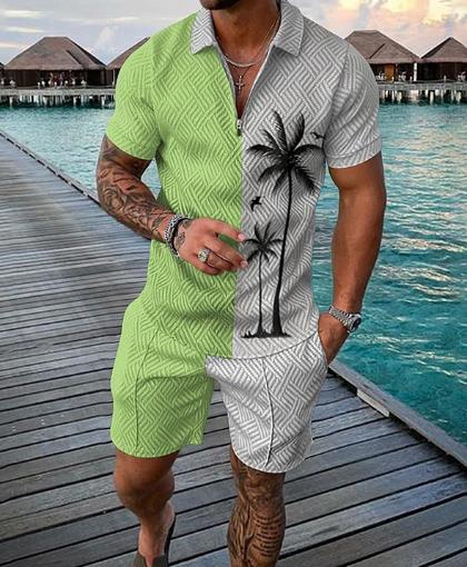 メンズサマートラックスーツ スポーツスーツ メンズセット 3 - Summer Clothing Styles のレビューと価格