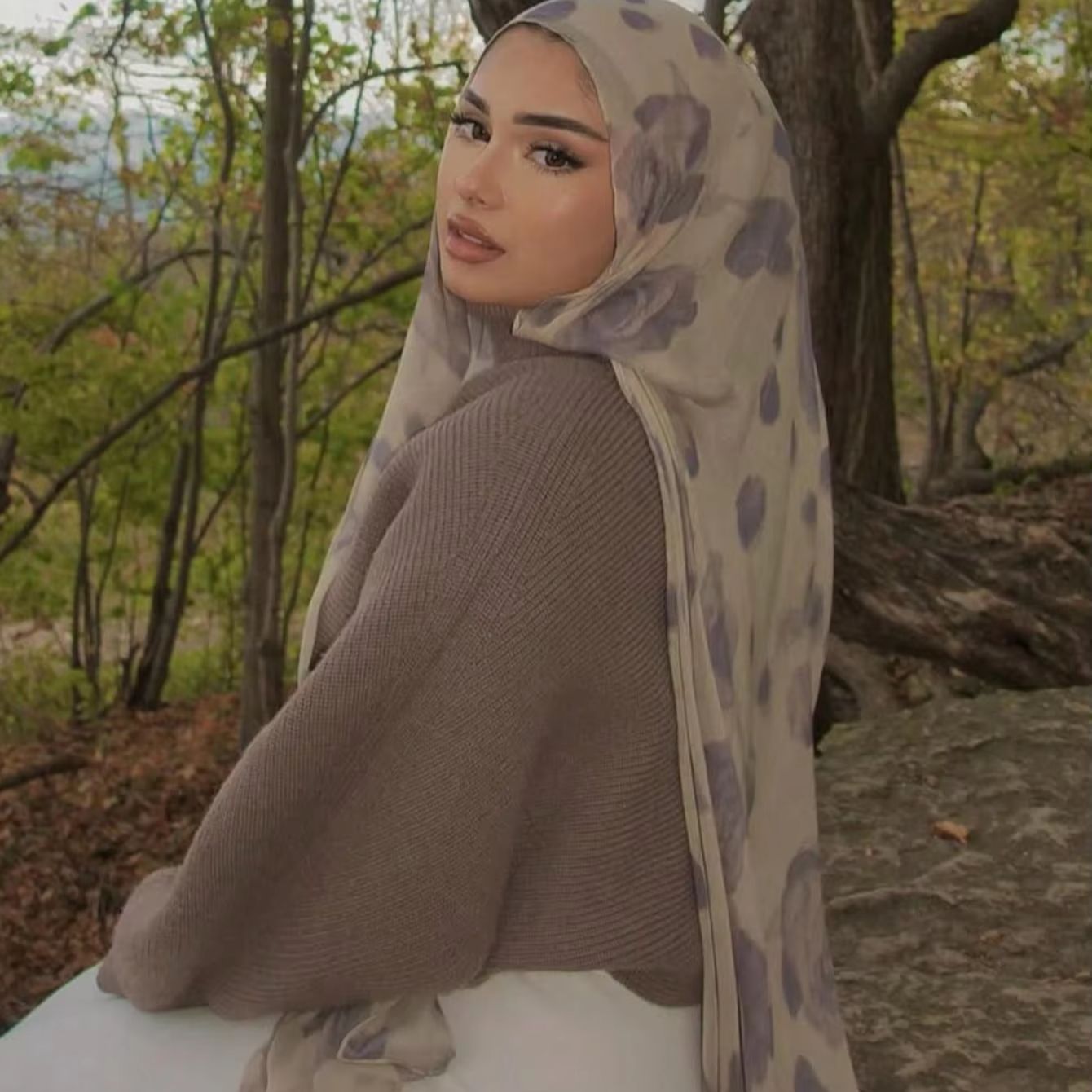 プリントコットンヒジャブ 新しいプリントコットンヒジャブスカ - Summer Clothing Hijab のレビューと価格